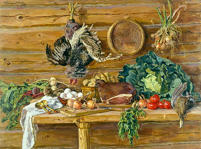 Still Life. Pantry. (1934) Pyotr Konchalovsky tablo - Dekolata