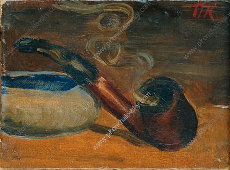 Still Life. Pipe with smoke. (1929) Pyotr Konchalovsky tablo - Dekolata