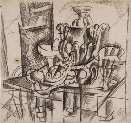Still Life. Samovar. (1913) Pyotr Konchalovsky tablo - Dekolata