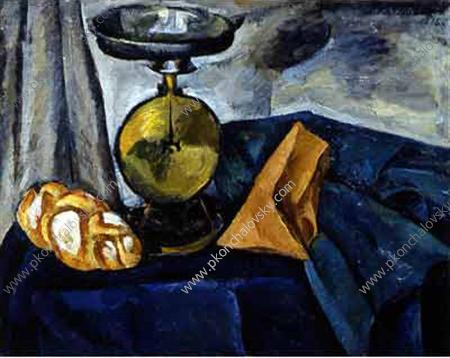 Still Life. Scales. (1916) Pyotr Konchalovsky tablo - Dekolata