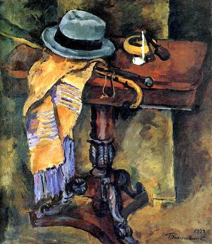 Still Life. Table with a hat. (1929) Pyotr Konchalovsky tablo - Dekolata
