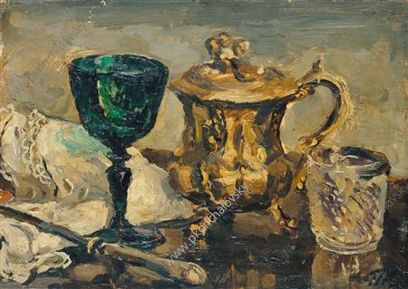 Still Life. The green glass. (1931) Pyotr Konchalovsky tablo - Dekolata