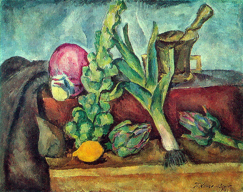 Still Life. Vegetables. (1916) Pyotr Konchalovsky tablo - Dekolata