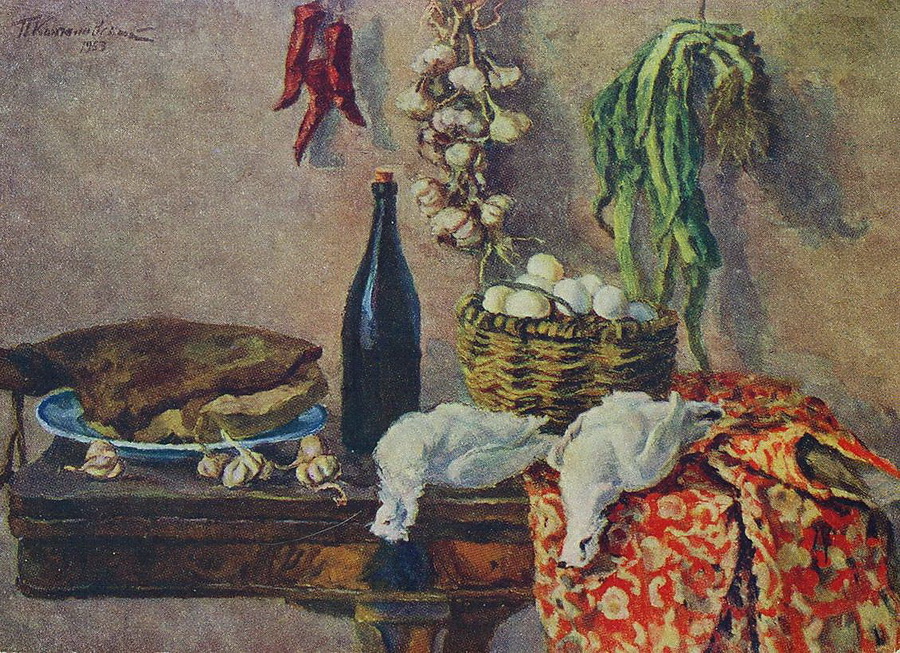 Still Life. White partridge. (1953) Pyotr Konchalovsky tablo - Dekolata