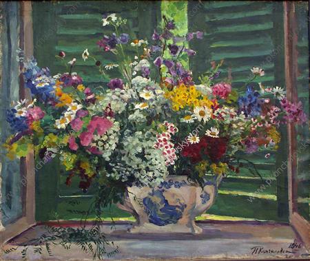Still Life. Wildflowers. (1946) Pyotr Konchalovsky tablo - Dekolata