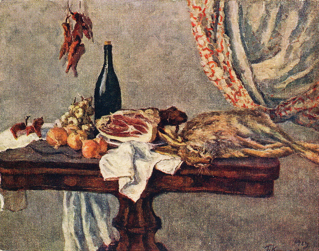 Still life with rabbit (1954) Pyotr Konchalovsky tablo - Dekolata
