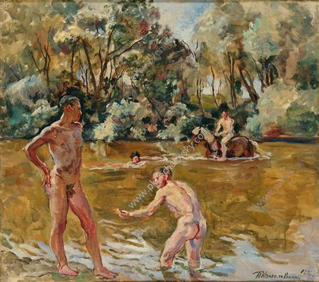 Sunny day. The Pioneers. (1933) Pyotr Konchalovsky tablo - Dekolata