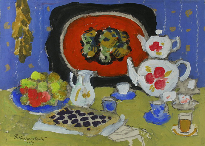Tea time (1939) Pyotr Konchalovsky tablo - Dekolata