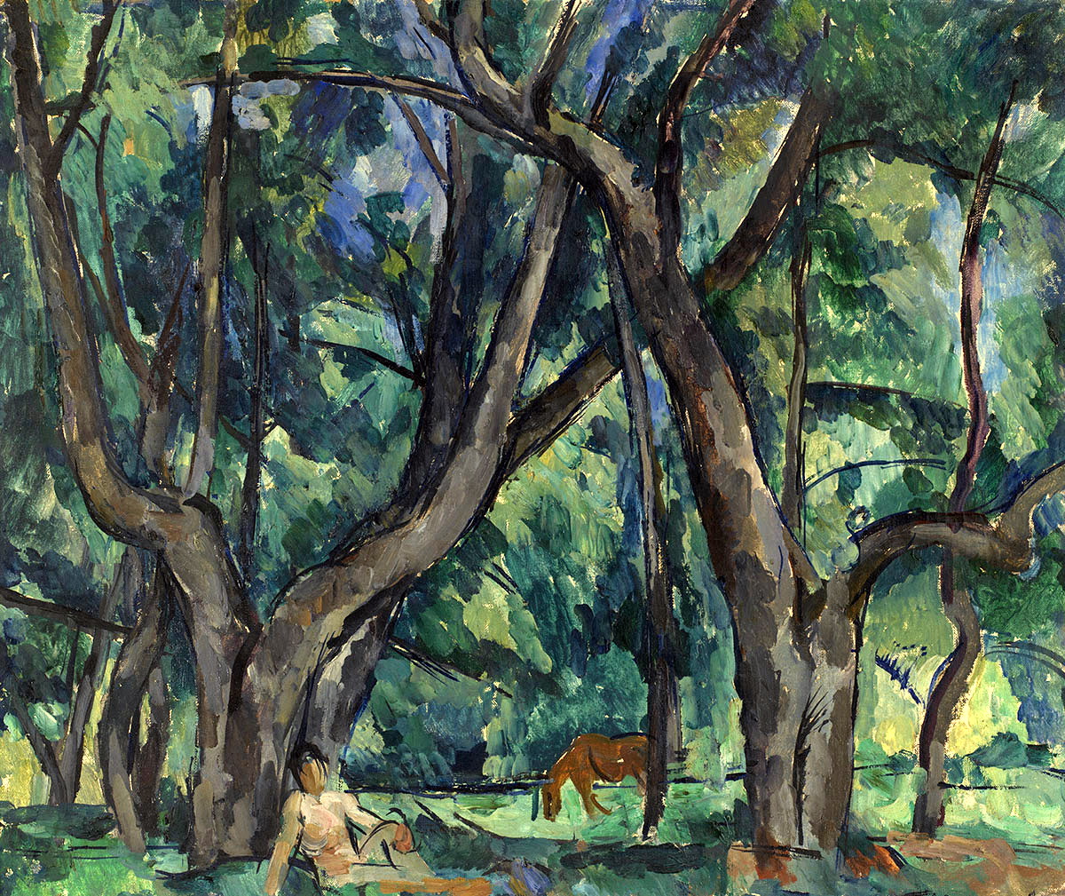 The boy in the park (1921) – Pyotr Konchalovsky Tablo
