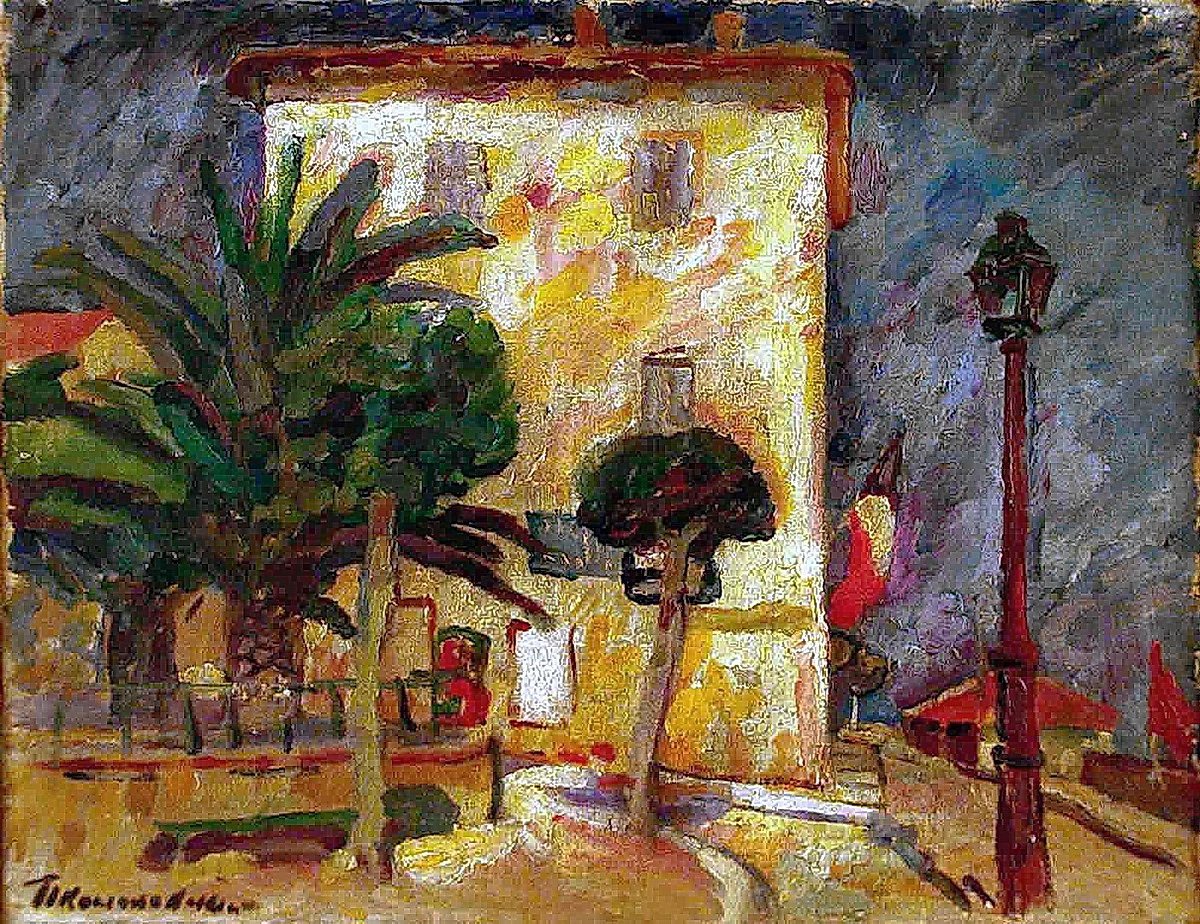 The landscape. Coast of France. (1908) – Pyotr Konchalovsky Tablo