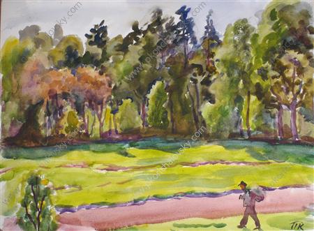 The mounds. Edge of the Forest. (1933) – Pyotr Konchalovsky Tablo