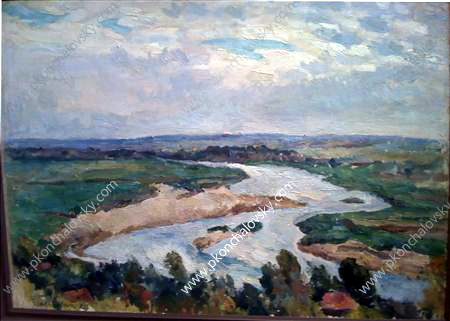 The river in the morning (1923) Pyotr Konchalovsky tablo - Dekolata