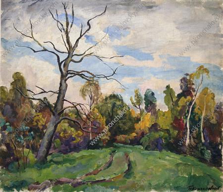 The road. Dry wood. (1930) Pyotr Konchalovsky tablo - Dekolata