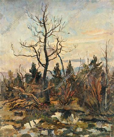 Traction (1927) Pyotr Konchalovsky tablo - Dekolata