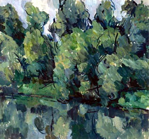 Trees near the lake (1921) Pyotr Konchalovsky tablo - Dekolata