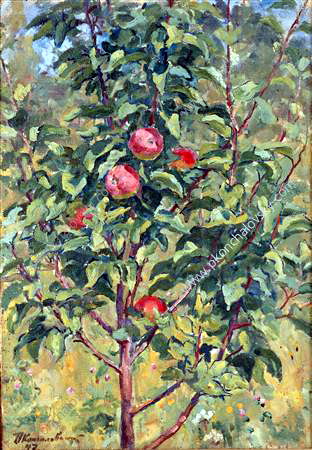 Young apple tree (1947) Pyotr Konchalovsky tablo - Dekolata