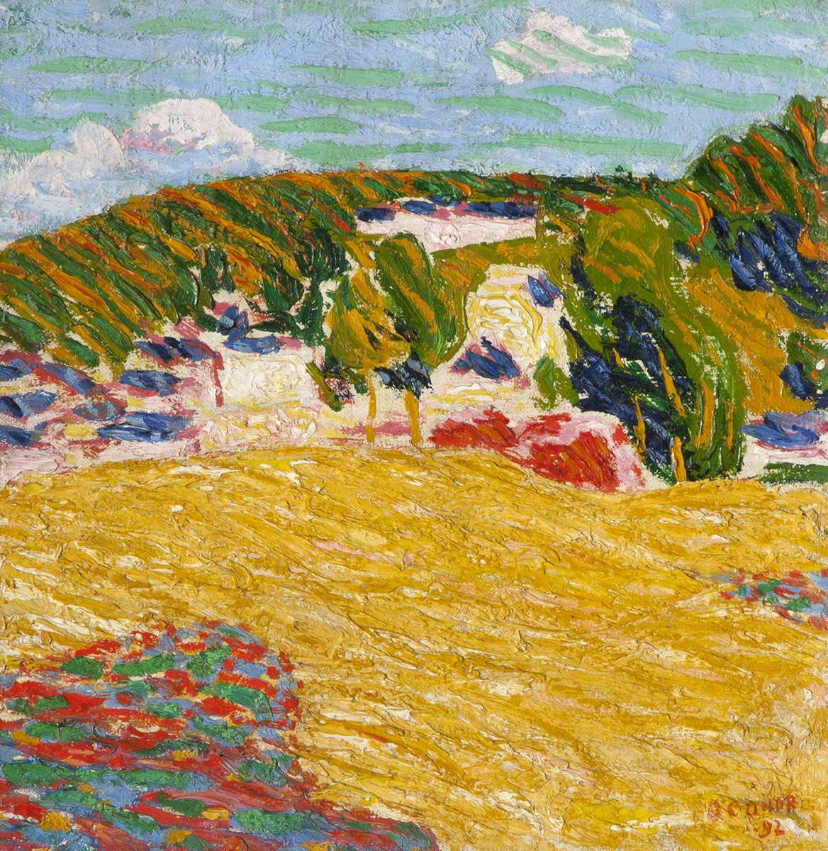Field of Corn, Pont Aven (1892) Roderic O'Conor tablo - Dekolata