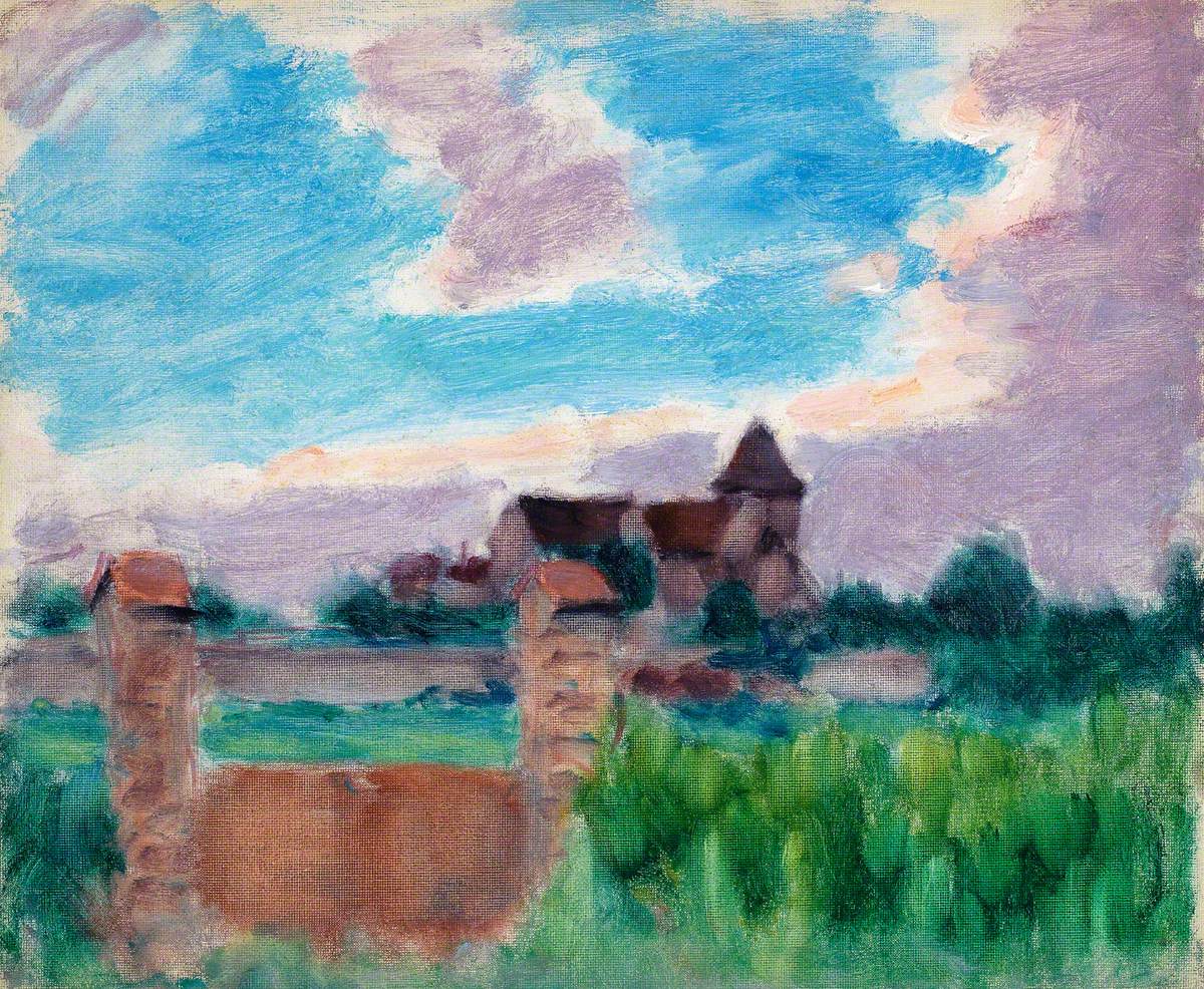 French Landscape with a Church (1915) Roderic O'Conor tablo - Dekolata