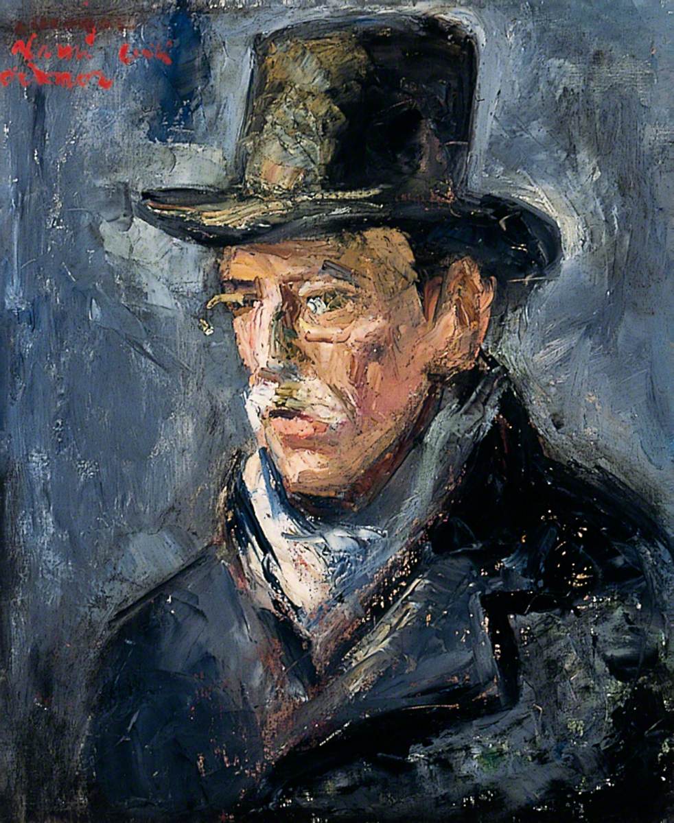 Head and Shoulders Portrait (1910) Roderic O'Conor tablo - Dekolata