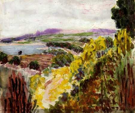 Landscape, Cassis (1900) Roderic O'Conor tablo - Dekolata