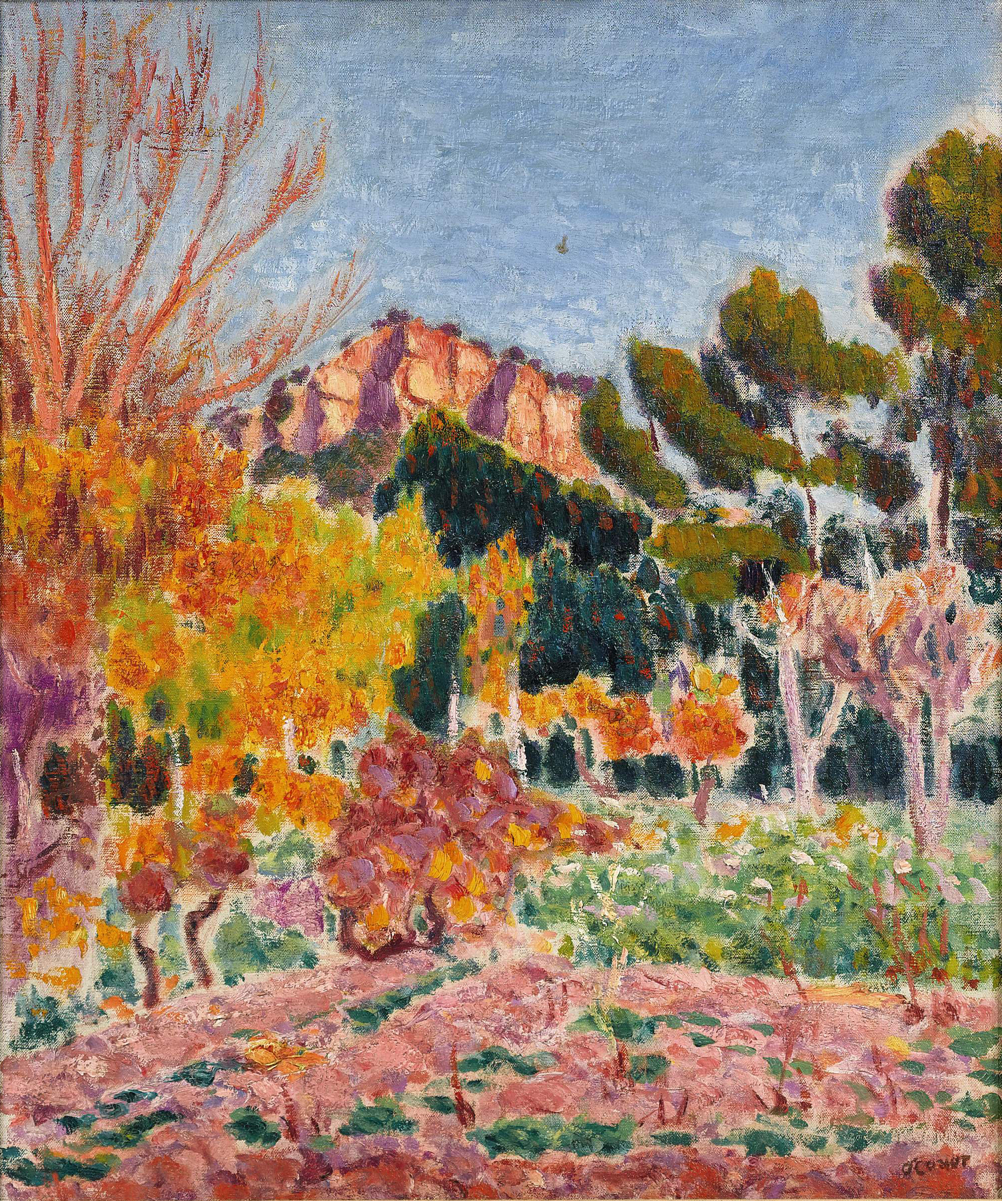 Paysage, Cassis (1900) Roderic O'Conor tablo - Dekolata