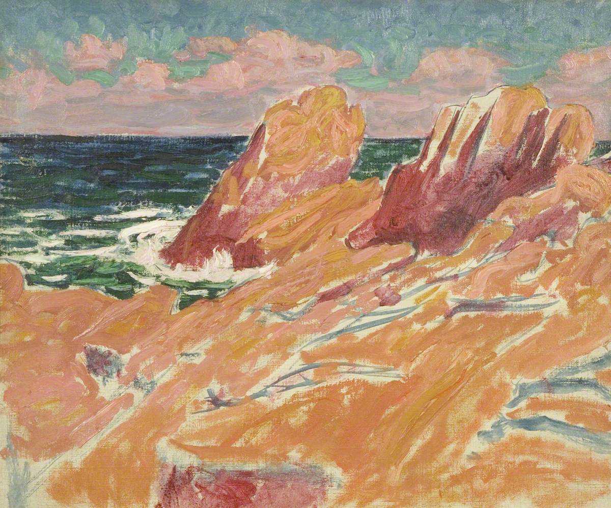 Promontory, Brittany (1898) Roderic O'Conor tablo - Dekolata