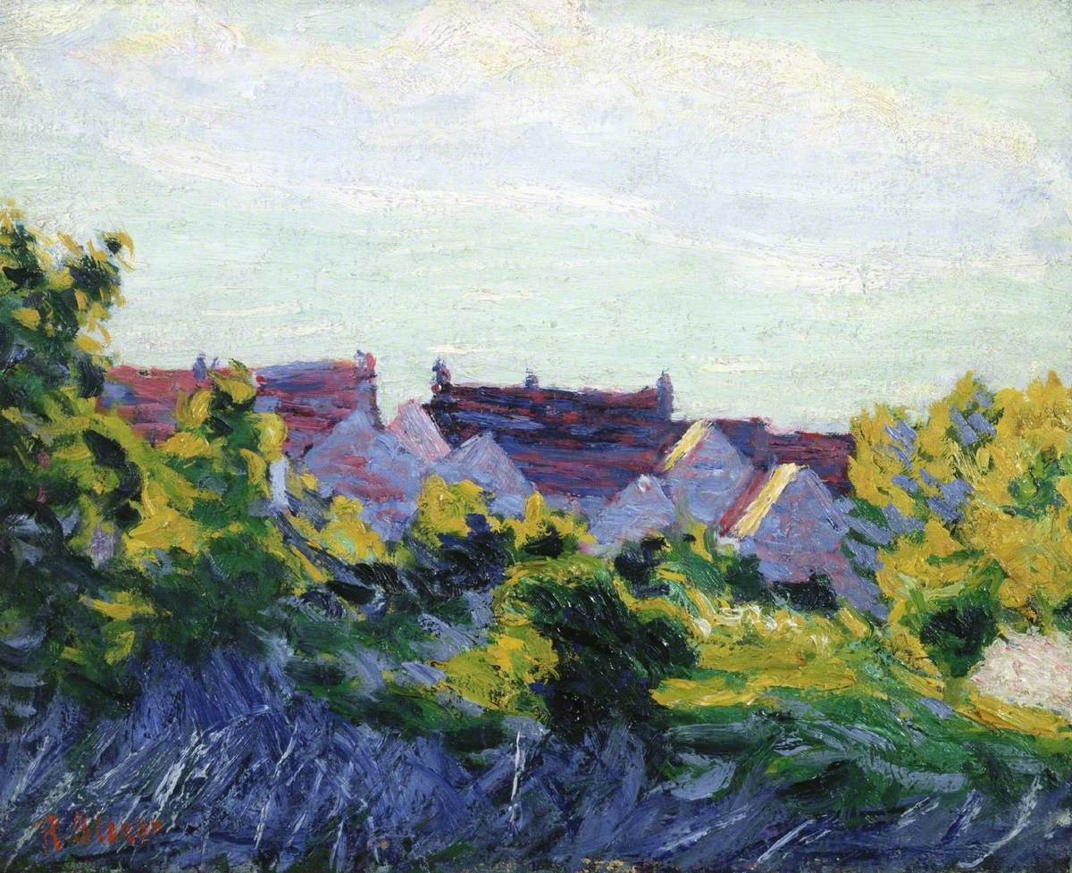 Red Roofs (1894) Roderic O'Conor tablo - Dekolata