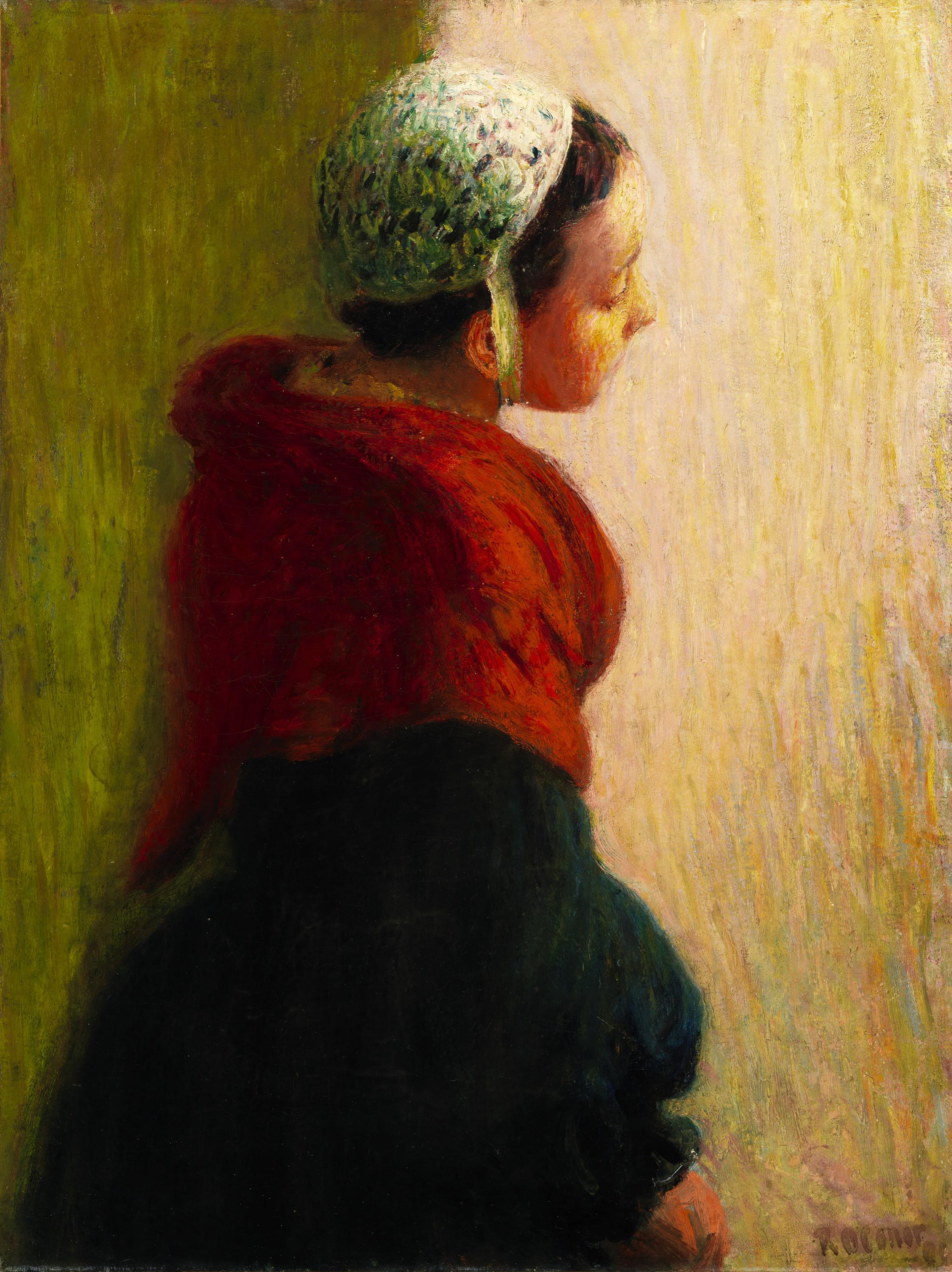 Young Bretonne (1895) Roderic O'Conor tablo - Dekolata