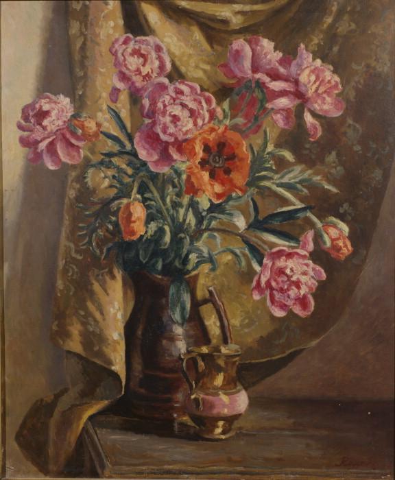 Peonies and Poppies (1929) Roger Fry tablo - Dekolata