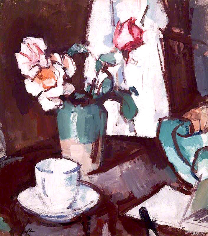 A Still Life of Roses (1931) Samuel Peploe tablo - Dekolata