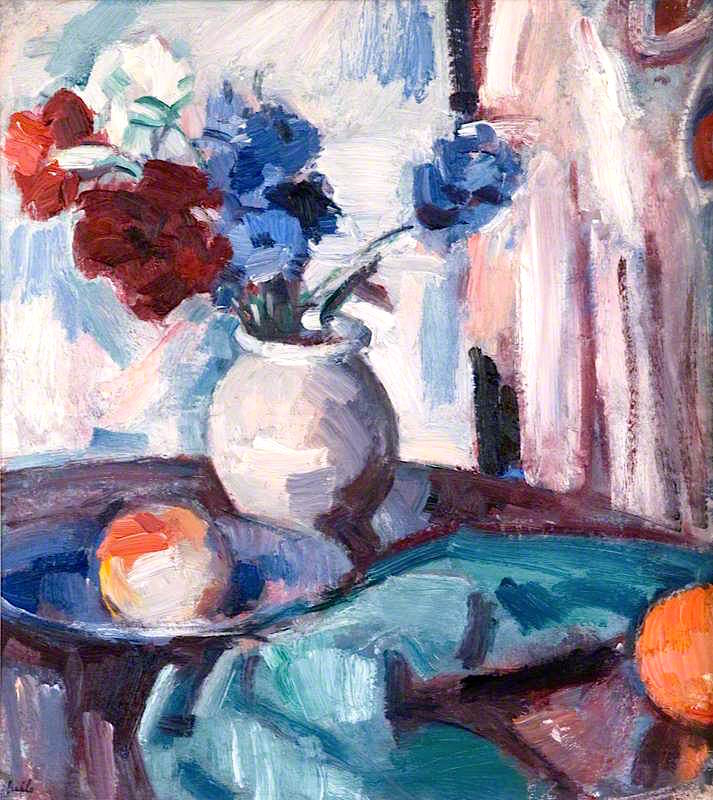 Anemones in a Brown Jar Samuel Peploe tablo - Dekolata