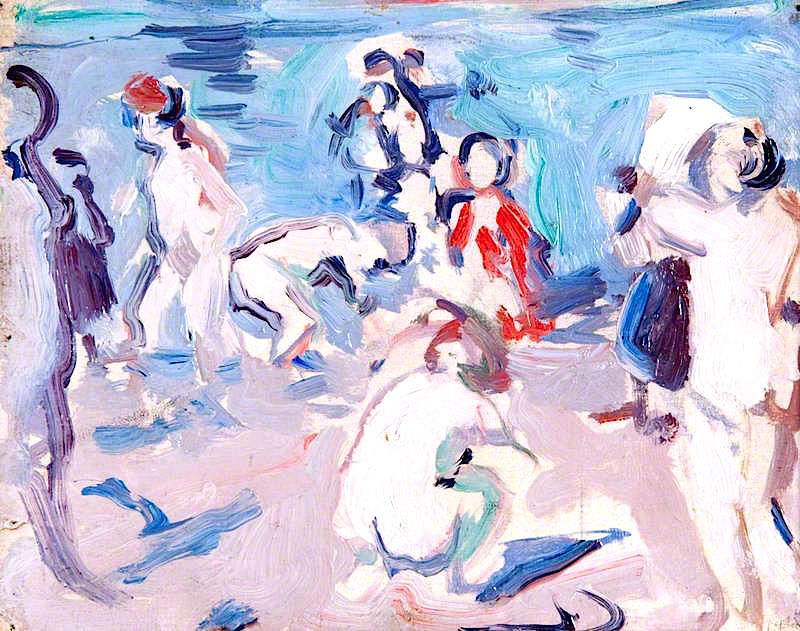 Bathers (Étaples) (1906) Samuel Peploe tablo - Dekolata