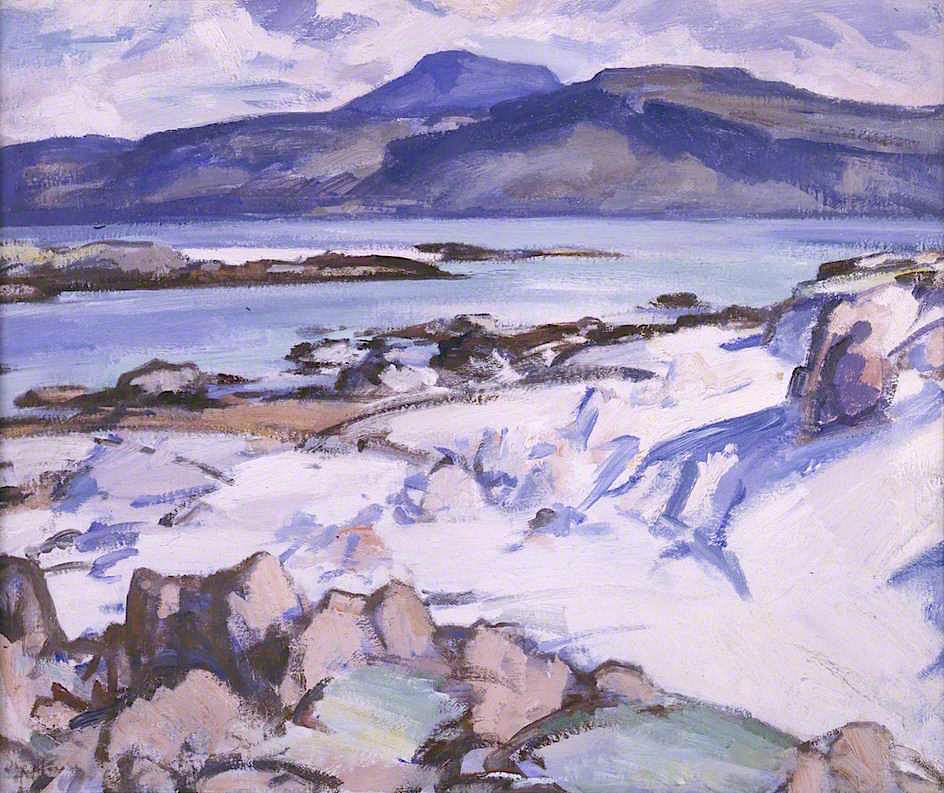 Ben More from Iona (1924) Samuel Peploe tablo - Dekolata