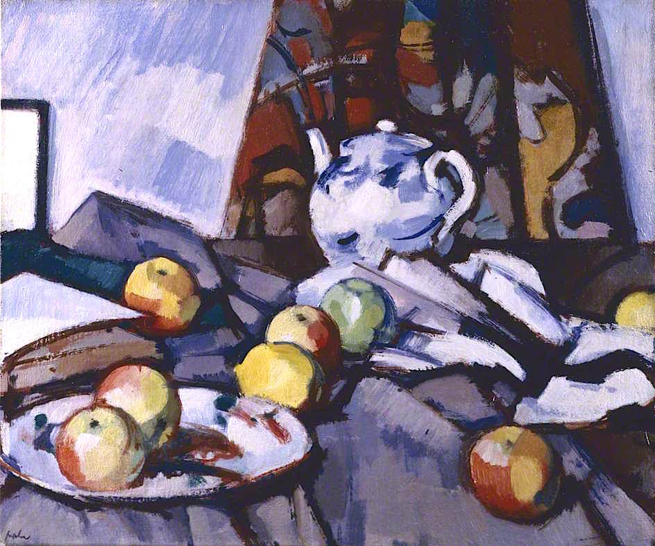 Blue and White Teapot (1917) Samuel Peploe tablo - Dekolata