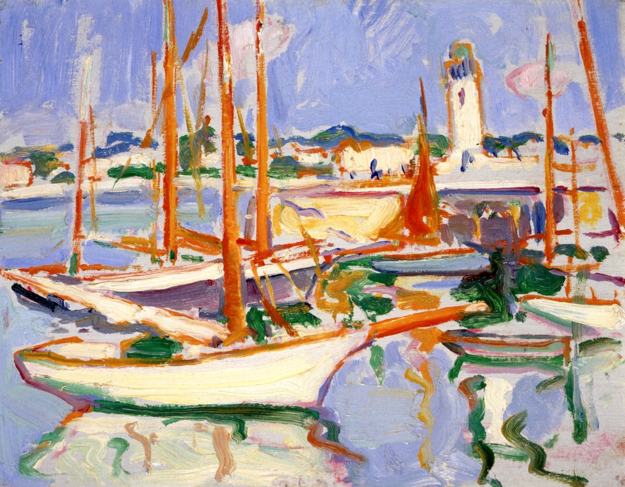 Boats at Royan (1910) Samuel Peploe tablo - Dekolata