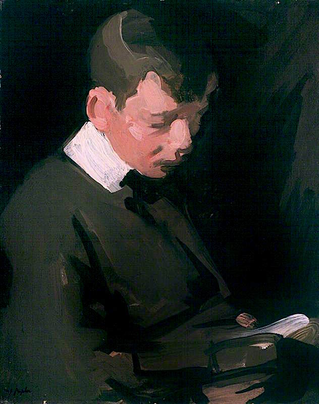 Boy Reading (The Artist's Son) (1903) Samuel Peploe tablo - Dekolata