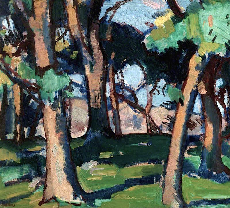 Douglas Hall (1918) Samuel Peploe tablo - Dekolata