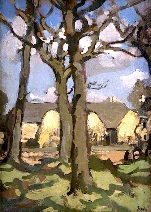 Farm Steading Samuel Peploe tablo - Dekolata