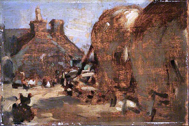 Farmyard (1901) Samuel Peploe tablo - Dekolata