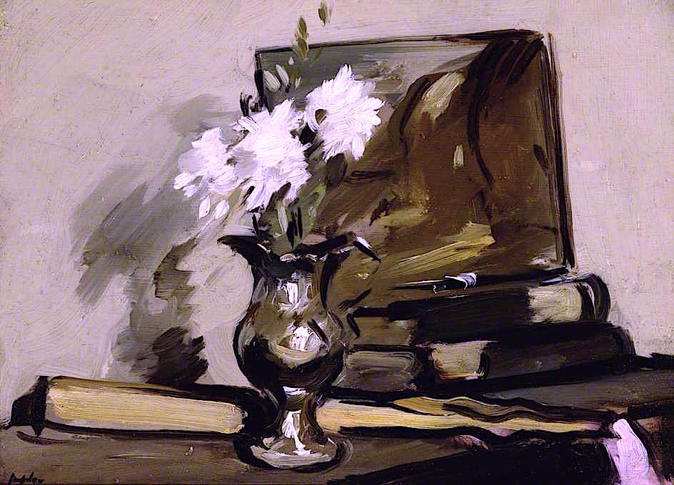 Flowers in a Silver Jug Samuel Peploe tablo - Dekolata
