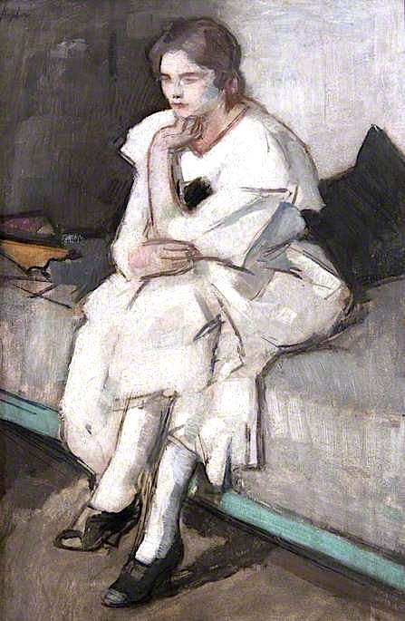 Girl in a White Dress Samuel Peploe tablo - Dekolata
