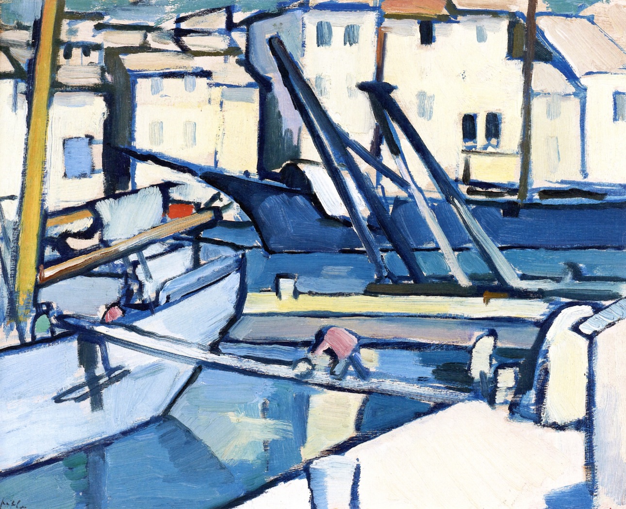 In Port, Cassis (1913) Samuel Peploe tablo - Dekolata