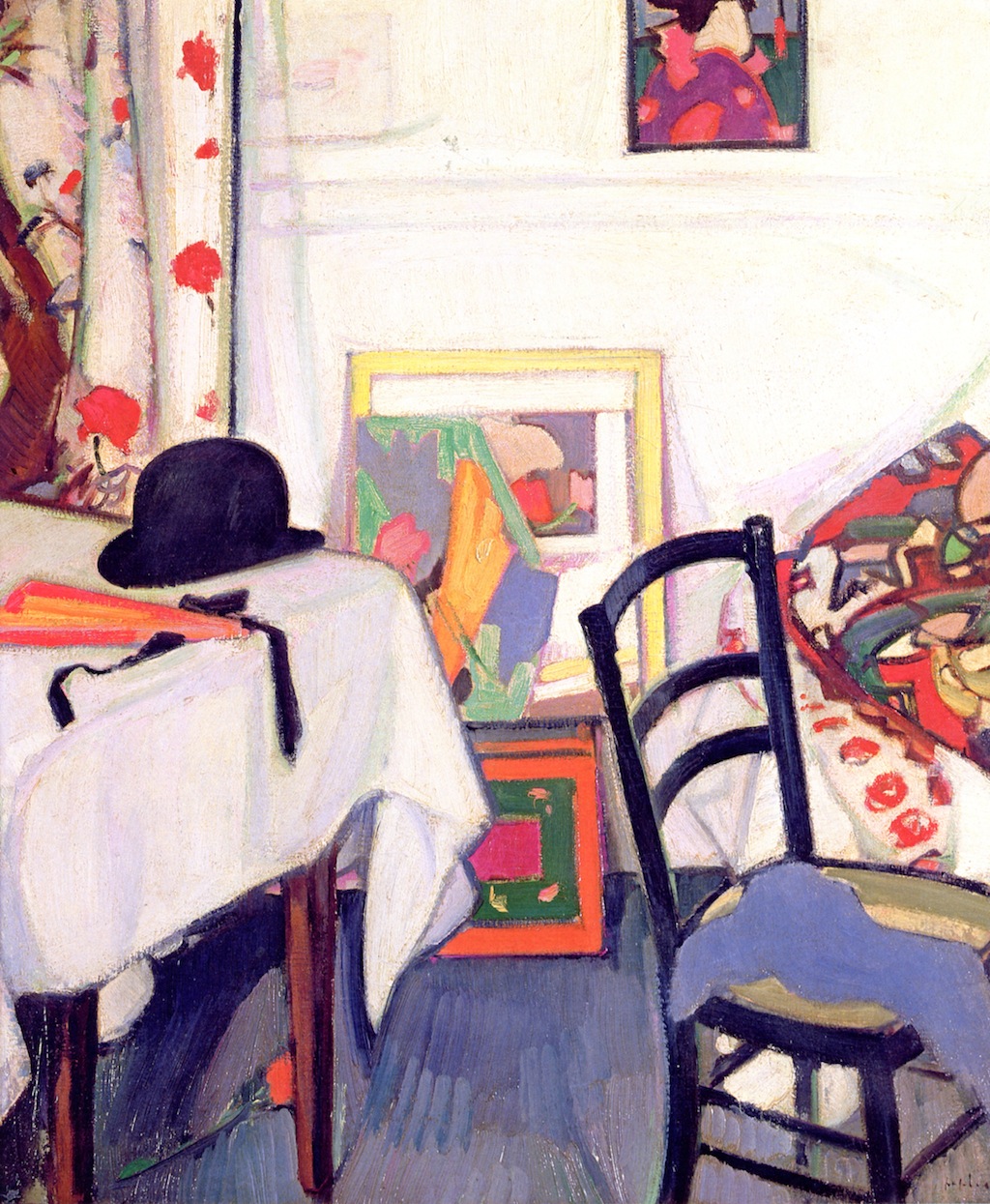 Interior with Japanese Print (1919) Samuel Peploe tablo - Dekolata