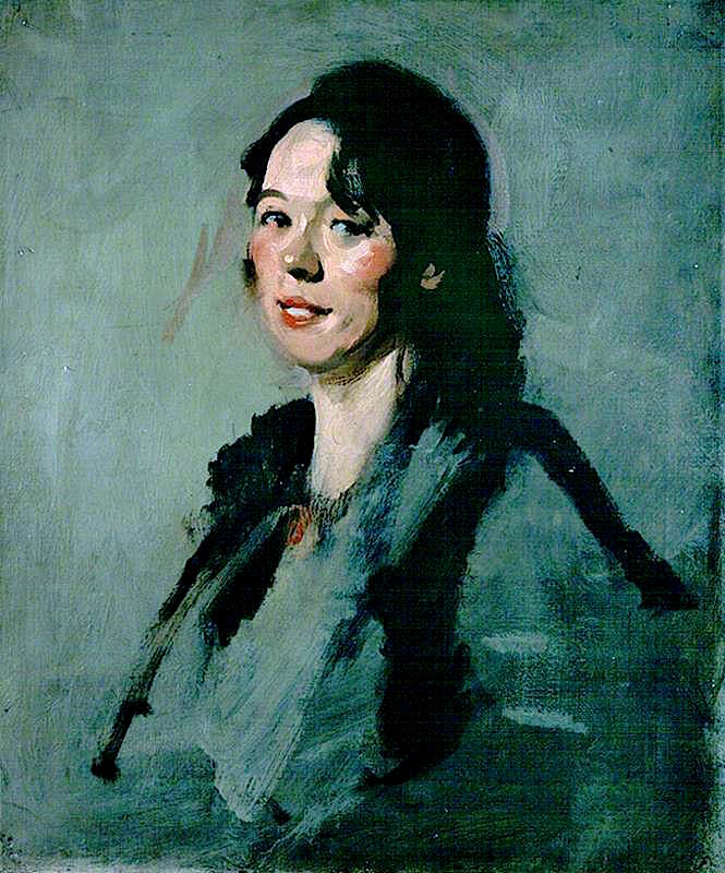 Jeannie Blyth (1905) Samuel Peploe tablo - Dekolata