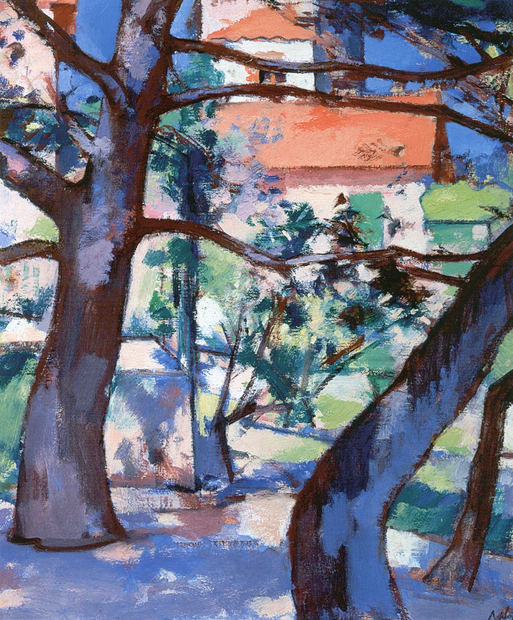 Landscape, Cassis, France (1924) Samuel Peploe tablo - Dekolata