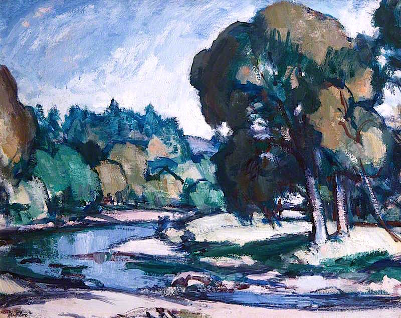 Landscape near Calvine Samuel Peploe tablo - Dekolata