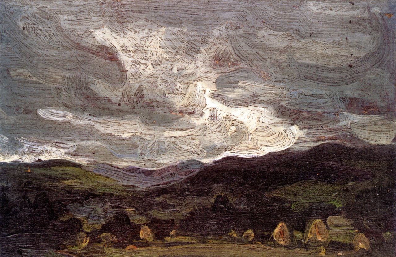 Landscape with Haystacks (1911) Samuel Peploe tablo - Dekolata