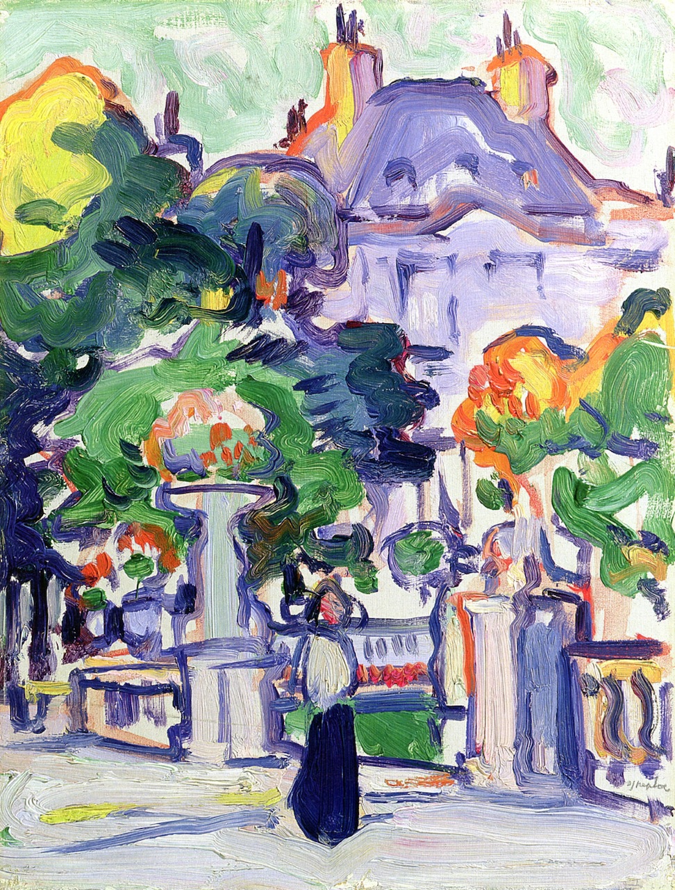Luxembourg Gardens (1910) Samuel Peploe tablo - Dekolata