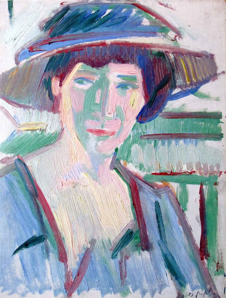 Margaret Peploe (1911) Samuel Peploe tablo - Dekolata