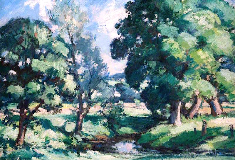 New Abbey, Dumfriesshire (1926) Samuel Peploe tablo - Dekolata